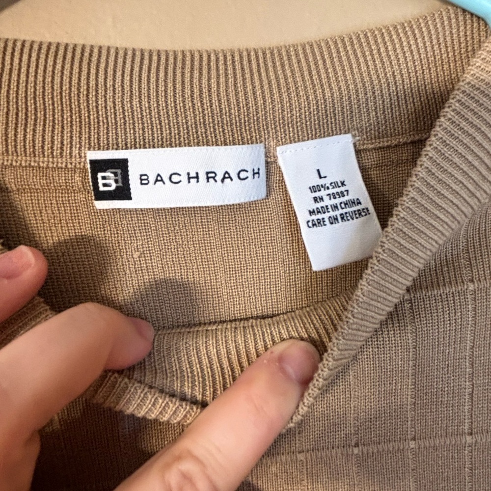 Bachrach men’s large silk sweater - Picture 3 of 11